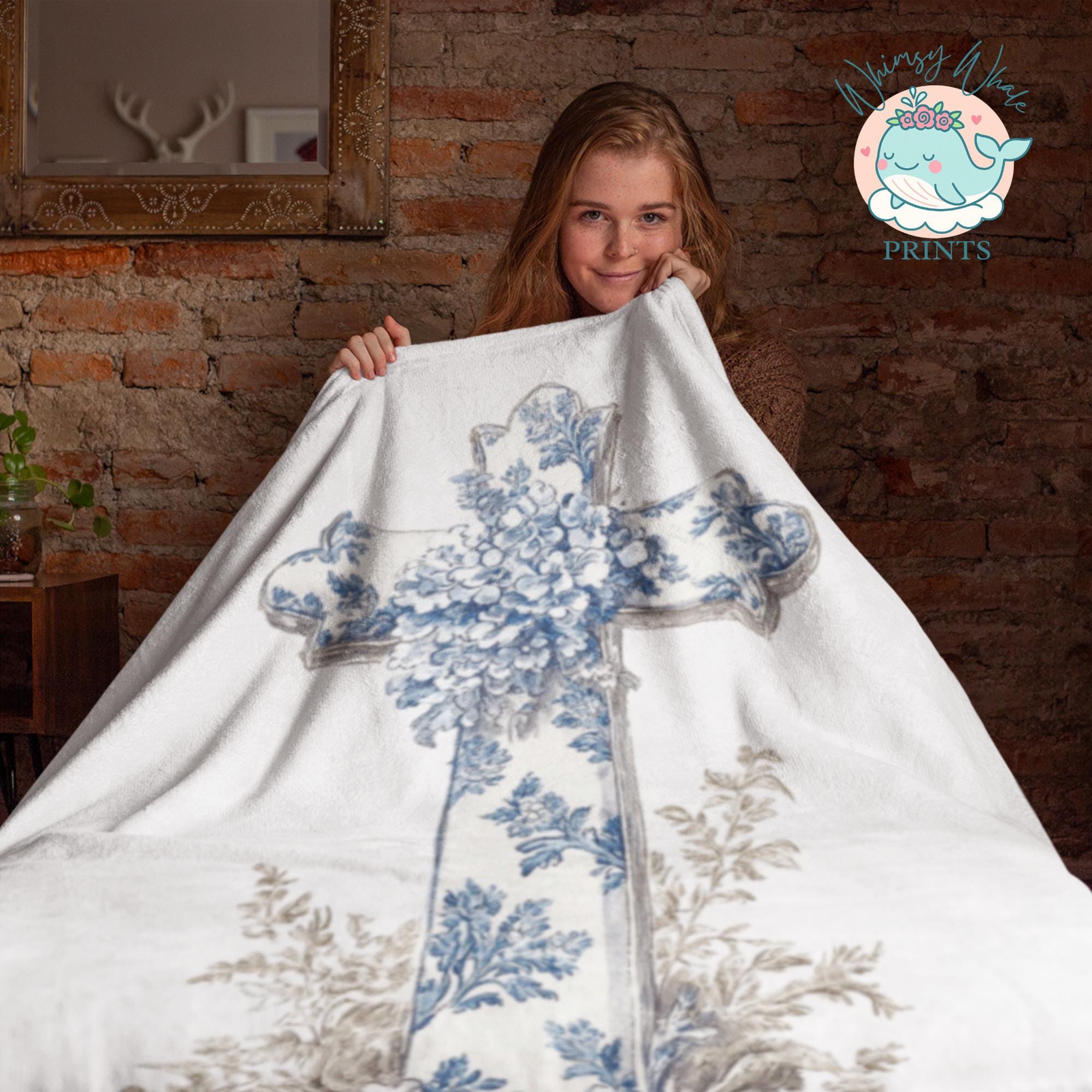 Spring Toile Blue Easter Toile Clipart Bundle, 26 Watercolor Blue & White Toile De Jouy ...