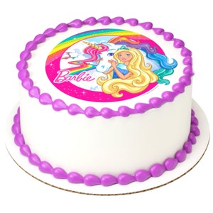 barbie unicorn birthday cake