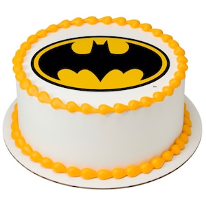 Superhero Cake Decorations Bat City Skyline Edible Cake Wrap Icing Sheets