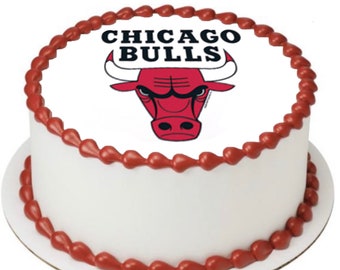 Chicago Bulls Cake Etsy