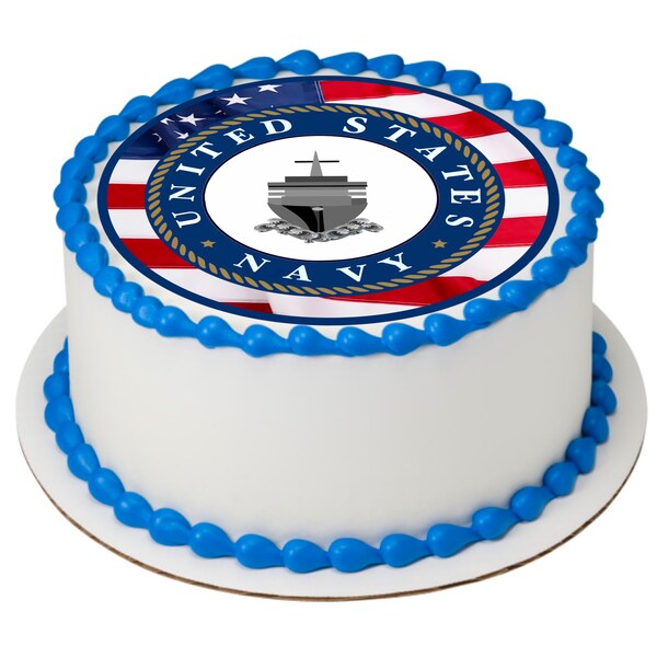 Navy Cake Topper Etsy