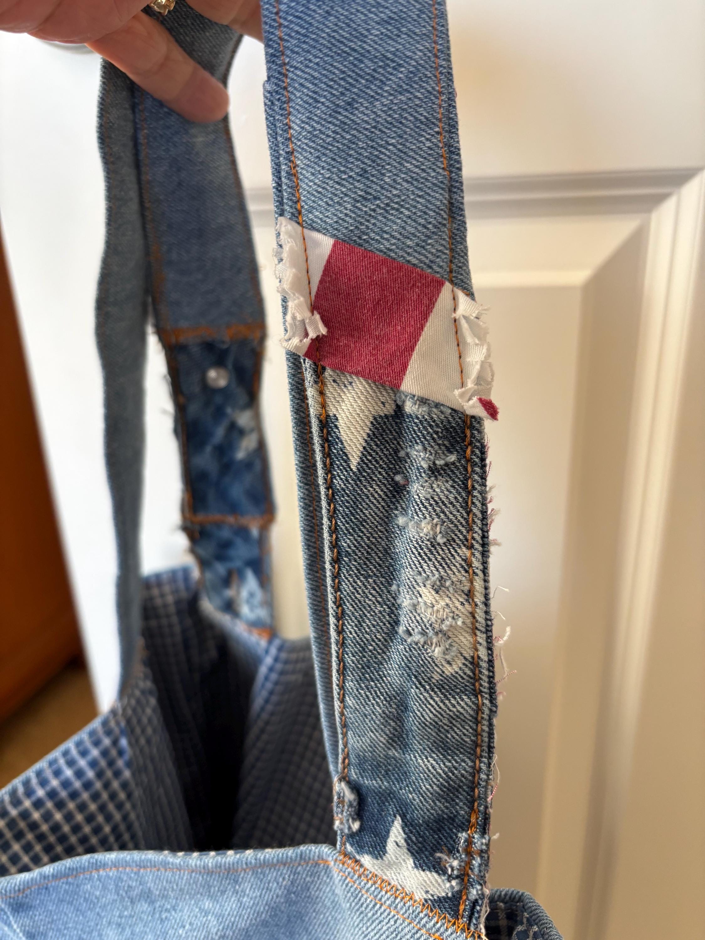 WJULIE bag in denim with rhinestones
