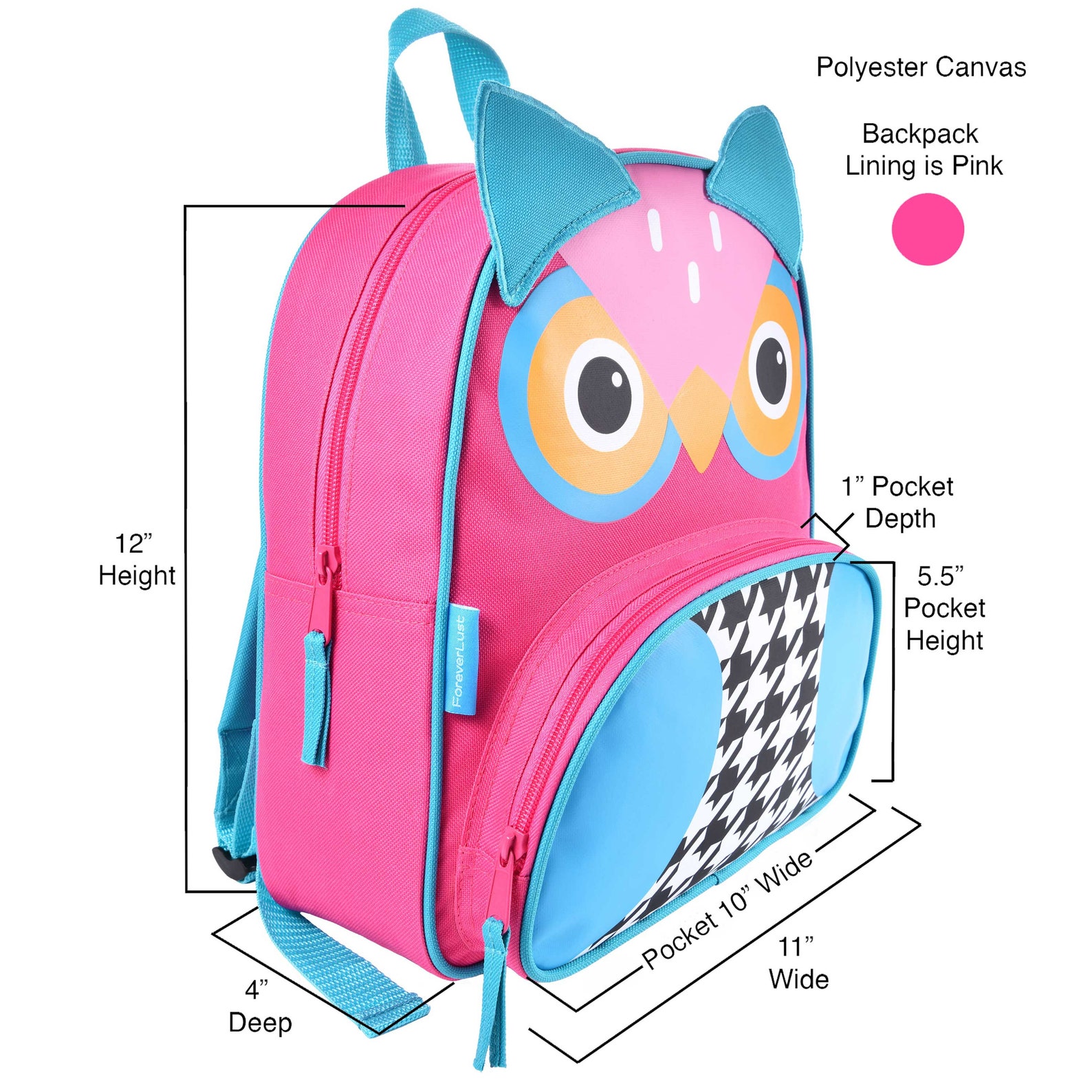 Owl Backpack Cute Toddler Girls Bag Back to School Etsy