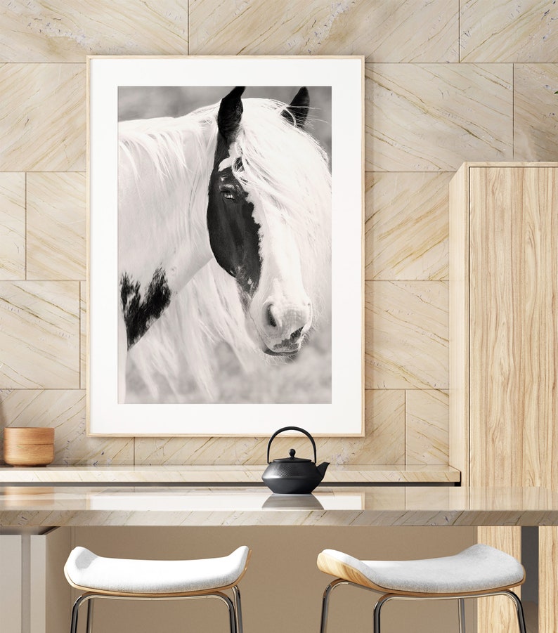 Horse Wall Art Horse Print Modern Farmhouse Art Large Wall Etsy