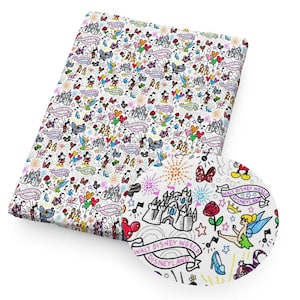 Pre Cut Theme Park 100% Cotton Fabric