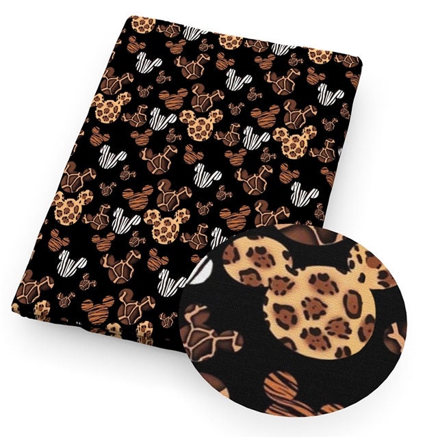 Updated Safari Mouse 100% Cotton Fabric