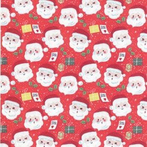 Santa Christmas Winter Faux Leather Sheet