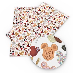 Theme Park Snacks 100% Cotton Fabric