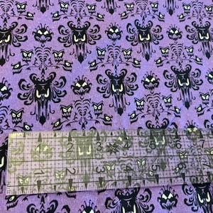 Large Scale Haunted Mansion Wallpaper 100% Cotton Fabric