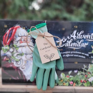 Garden Lover's Advent Seed Calendar Complete Gift Set - Seeds, Dirt, Tags, Spoon, Gloves, and Mini Greenhouse image 3