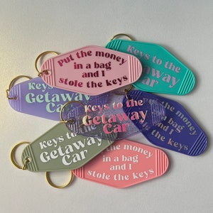 Getaway Car Motel Keyring