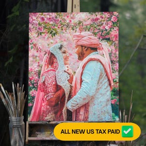 Custom oil painting from photo, Commissioned oil portrait, Art commission couple, anniversary gift, family gift