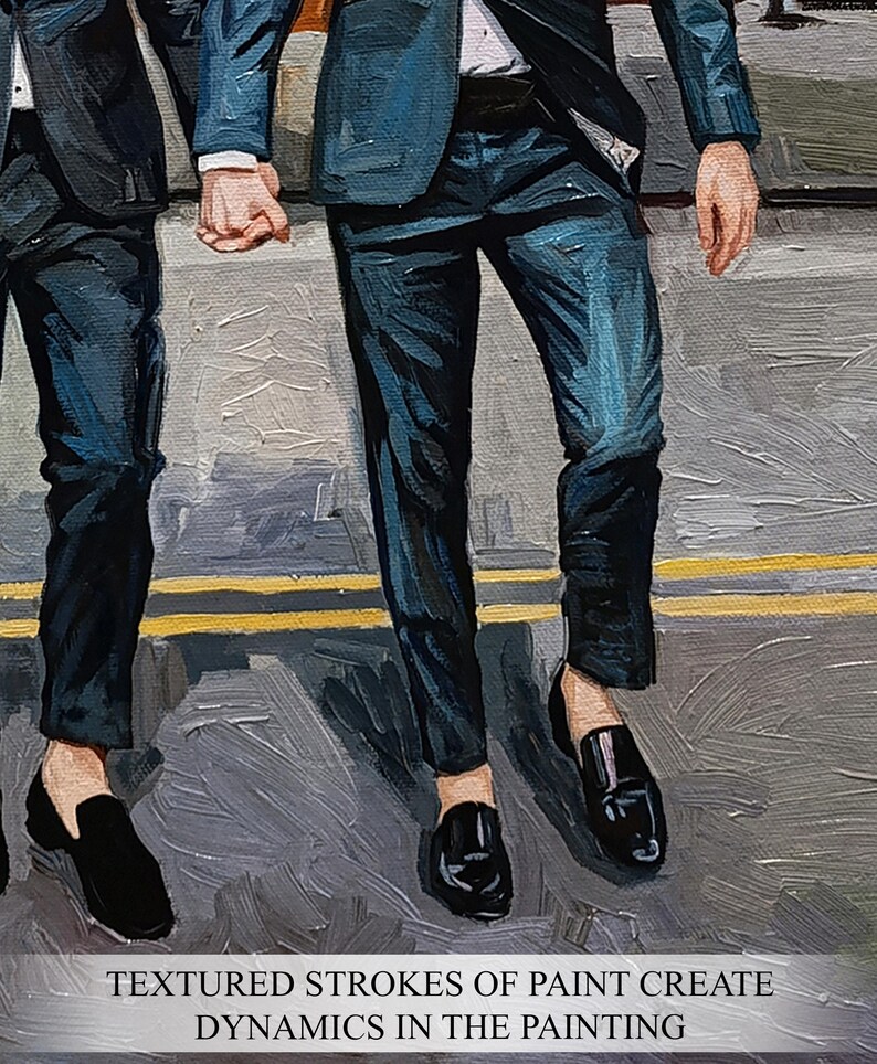 Custom Anniversary Painting Change Wedding Photo to Painting, Man