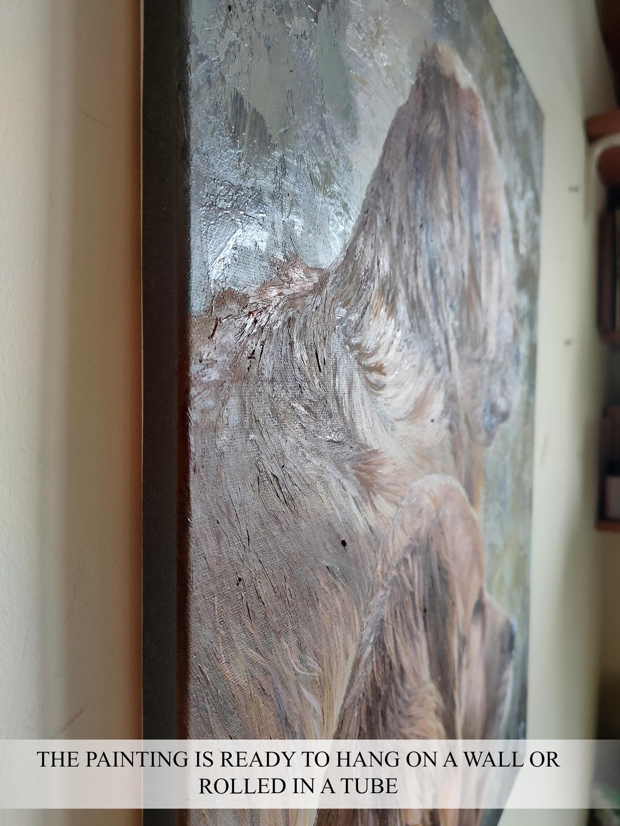 Custom Family Oil Painting on Canvas From Photo, Father's Day Hand ...