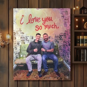 Commission portrait from photo, Custom oil painting on canvas portrait, Family portrait painting, oil painting commission, custom gift
