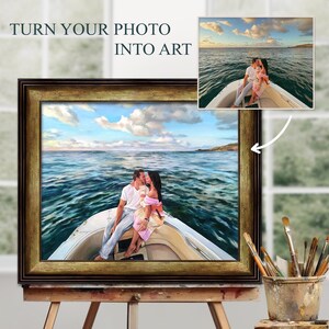 Custom Painting From Photo on Canvas, Commission Oil Painting Portrait ...