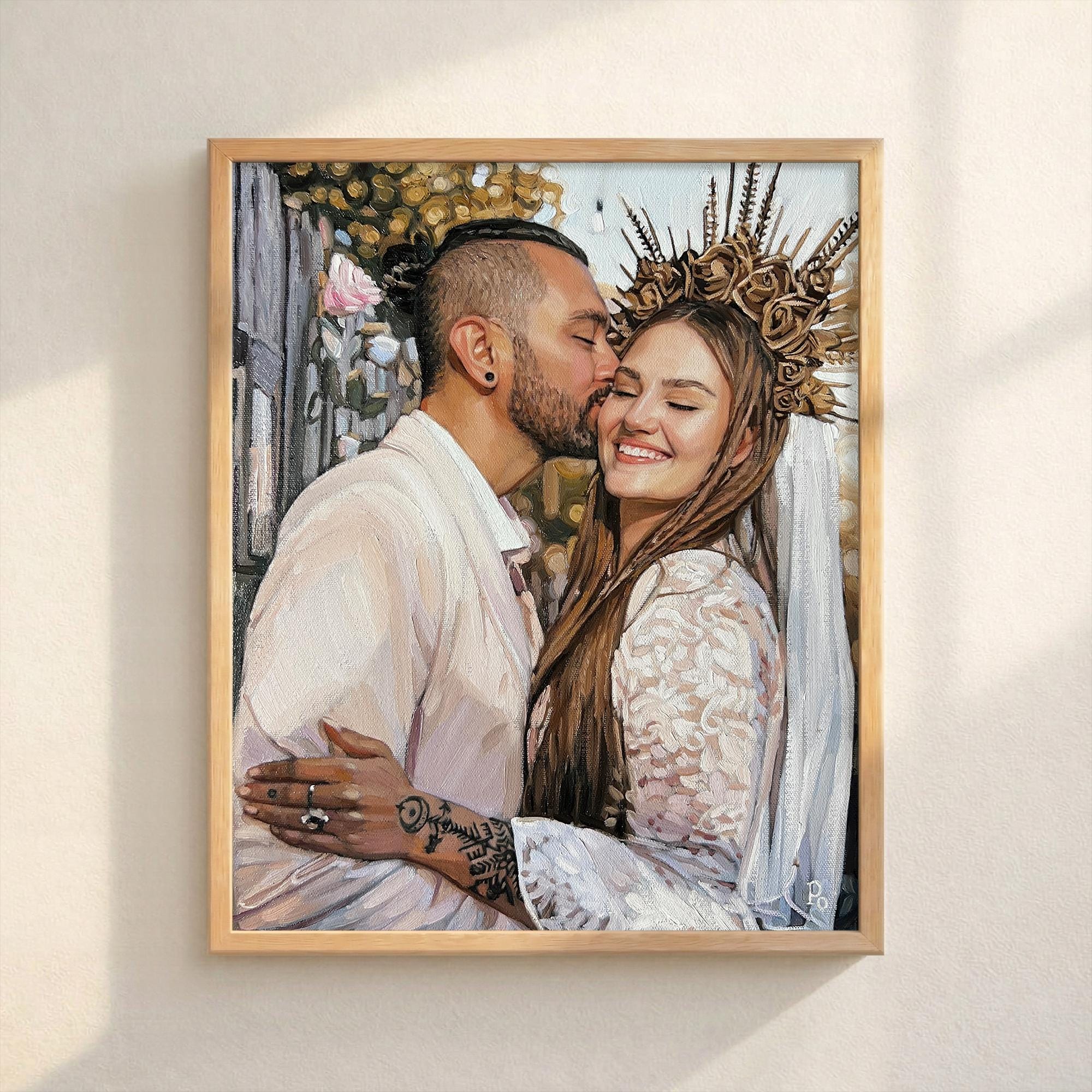 Custom Painting From Photo on Canvas, Commission Oil Painting Portrait ...