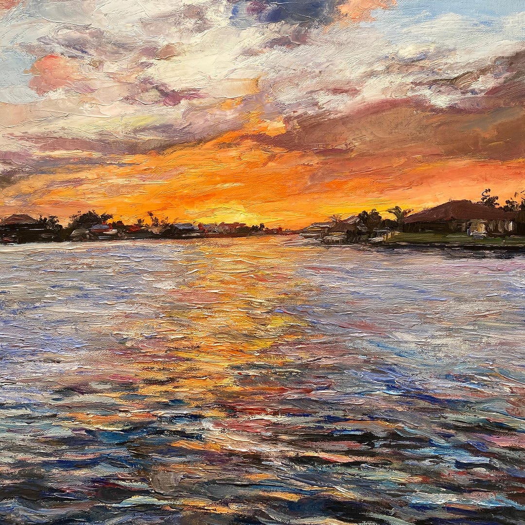Landscape Custom Oil Painting From Photo, Hand Painted Landscape Art ...
