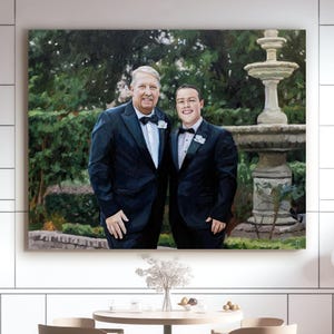 Impressionist custom portrait, Custom portrait oil painting from photo, Personalized men painting, husband gift, gift for him