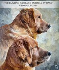Custom Dog Oil Portrait from Photo | Hand-Painted Pet Painting on Canvas | Personalized Gifts for Dog Lover | Pet Loss Memorial | Wall Art product logo