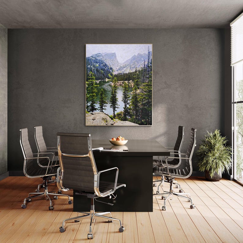 Aangepast landschapsschilderij van foto, aangepast olieverfschilderij, landschapsschilderij op canvas, kunst Travel Memory Commission, olieverfschilderij berg afbeelding 8