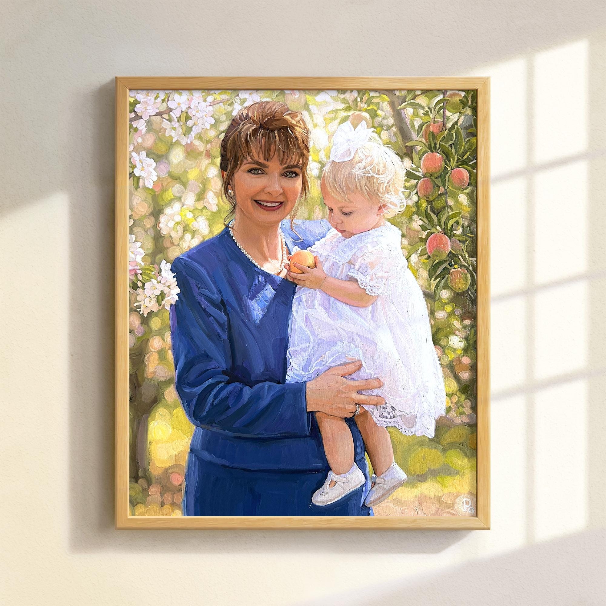 Commission Custom Oil Painting on Canvas, Realistic Portrait From Photo ...