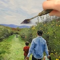 Customized oil painting from photo, Custom portrait oil painting commission, Commissioned oil family portrait, family painting from photo product logo