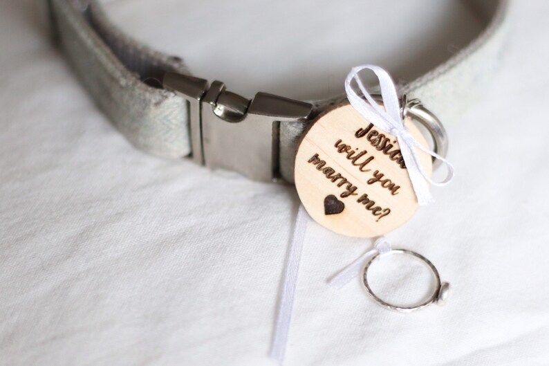 Dog Cat Marriage Proposal ID Tag puppy proposal dog ring Etsy