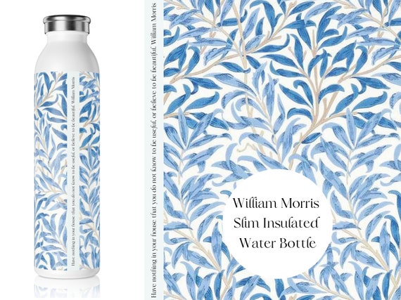 William Morris Slim Water Bottle Stainless Steel 20oz Eco 