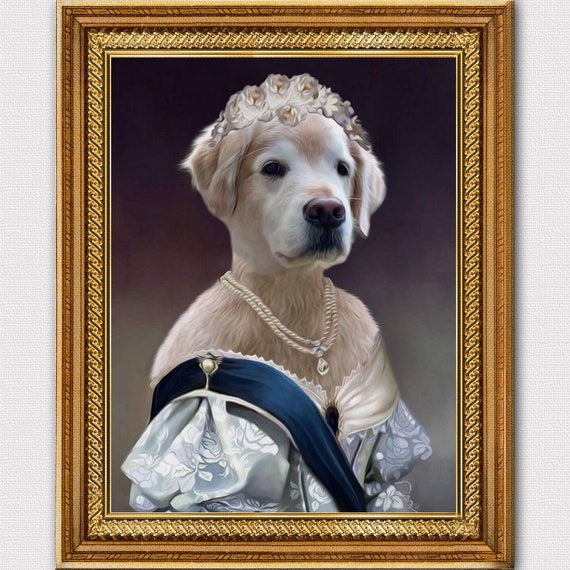 Custom Dog Portrait Custom Cat Portrait Custom Dog Gift Custom Cat Gift Renaissance Dog Cat Portrait Pet Portrait Canvas Funny Gift Etsy