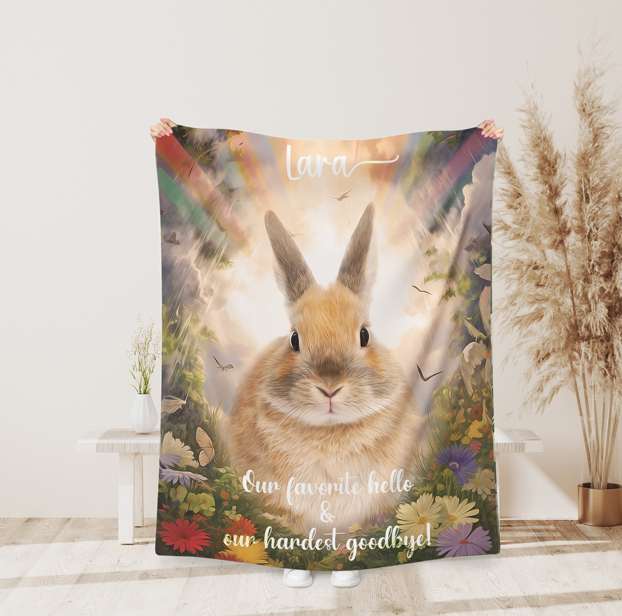 Custom Blanket Bunny Etsy