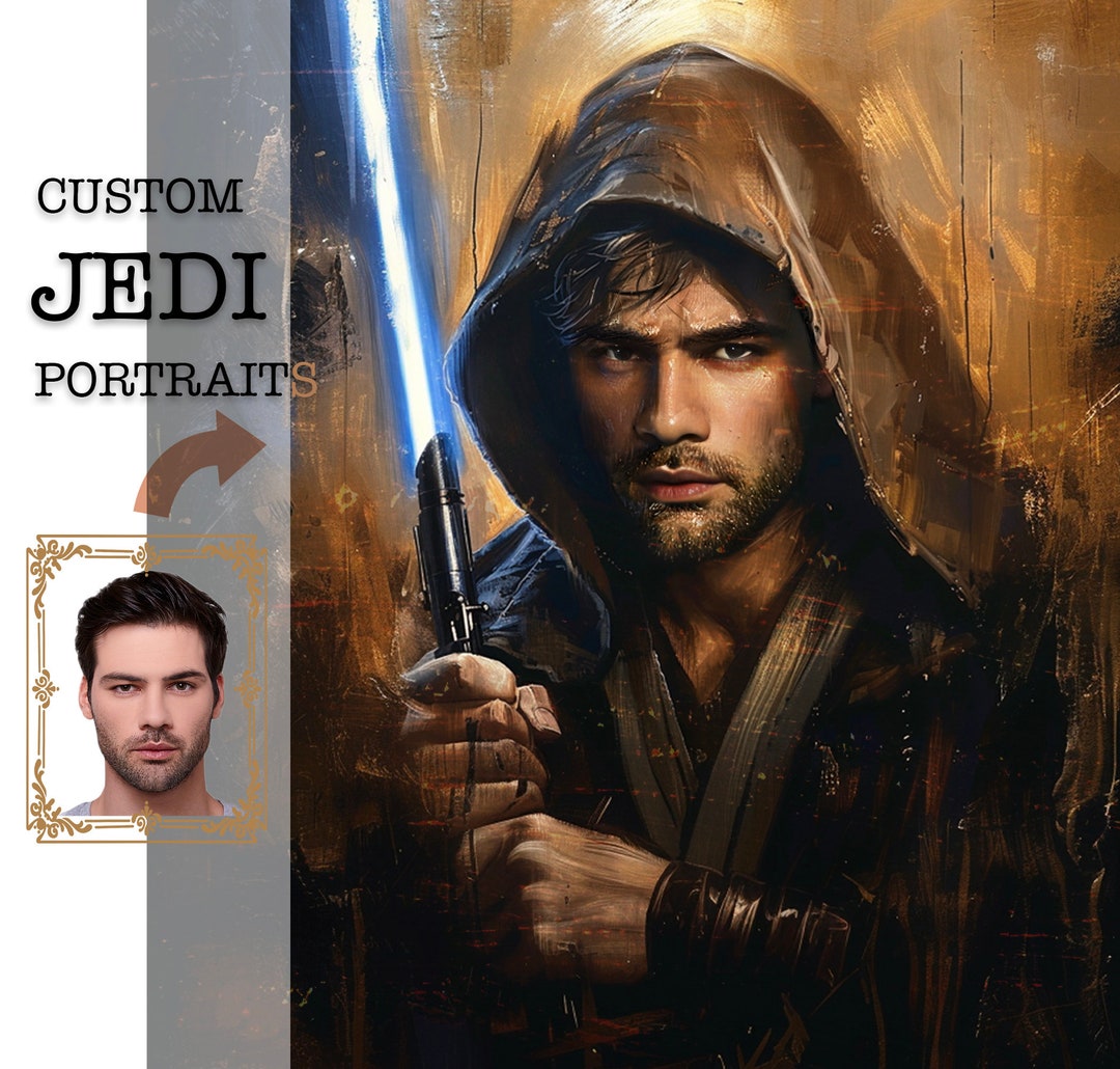 Personalized Star Wars Portrait, Custom Star