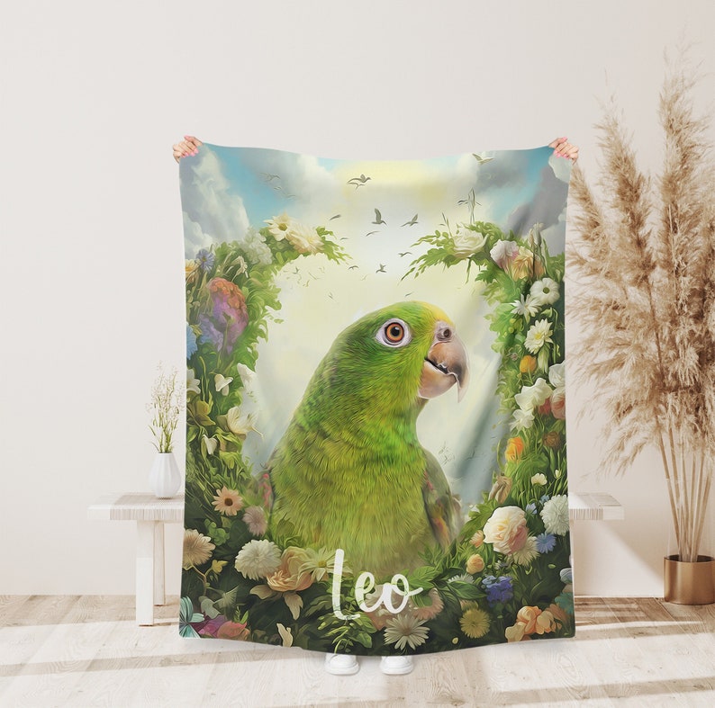 Personalized Blankets with Pet Memorials, Custom Blankets with Pet Portraits, Personalized Throws Honoring Beloved Pets, Unique Pet Blankets image 1