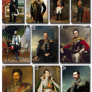 Personalized Historical Portrait, Royal Portrait, Renaissance Portraits, Victorian Portrait, Governor General Portrait, Fathers Day Gift image 7