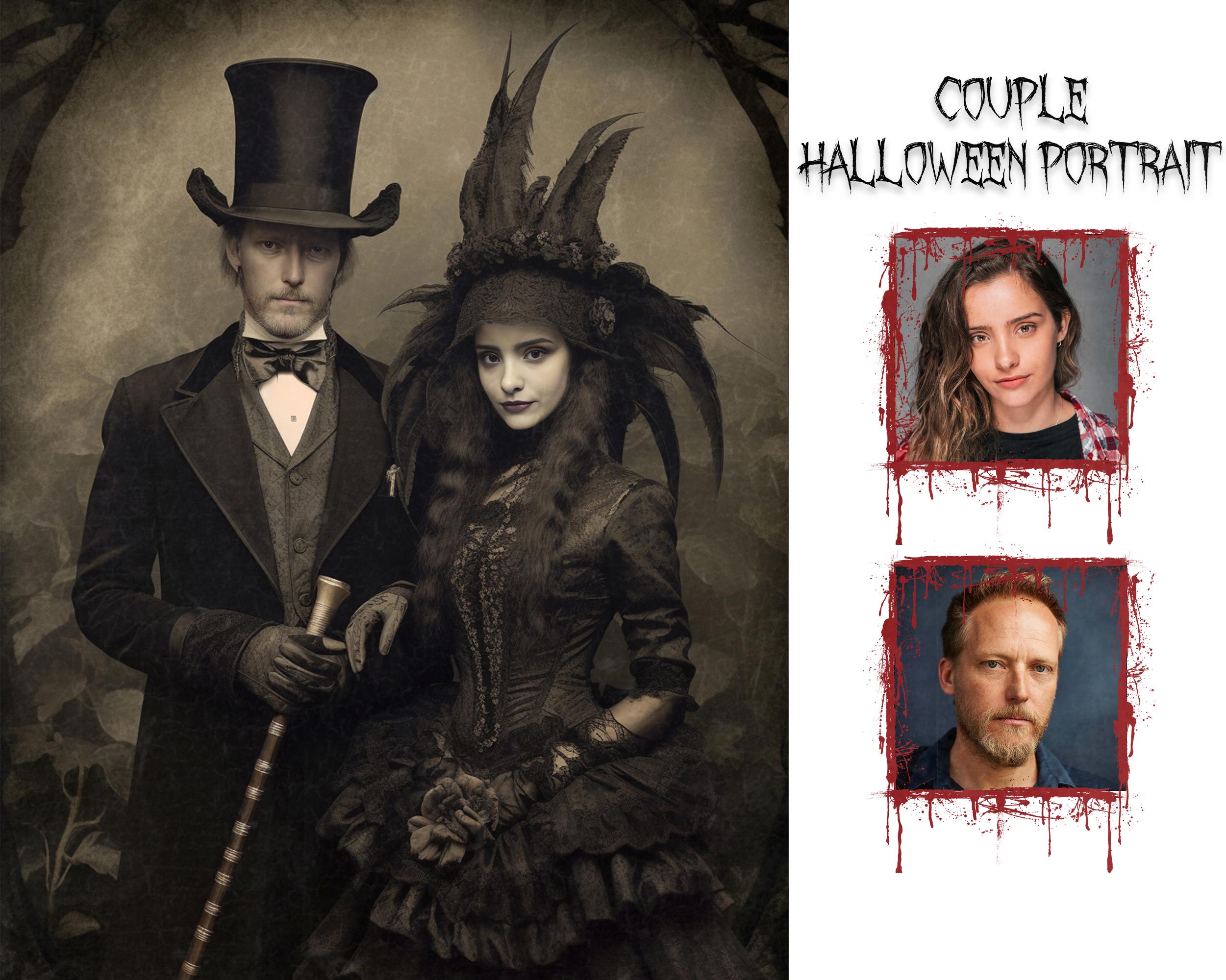 Custom Spooky Halloween Portraits, Spooky Memories into Ghoulishly Unique Art, Custom Halloween Gifts, Custom Creepy Art, Horror Lovers