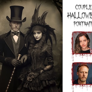 Custom Spooky Halloween Portraits, Spooky Memories into Ghoulishly Unique Art, Custom Halloween Gifts, Custom Creepy Art, Horror Lovers