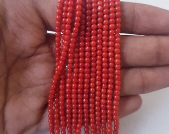 Lot De 11 Perles De Corail Rouge Naturel Méditerranéen D'Italie - Taille Variable, Pour Créations Bijoux