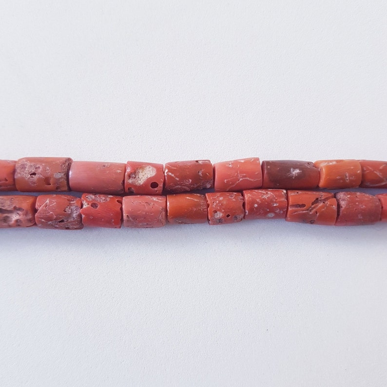 Quality/'Handmade/'coral Beads,100/% Natural Italian Drum coral Beads,33.2/'Gram,smooth polished coral Beads 1/'Strand,Thick Size,/'Rare/' AA S-8