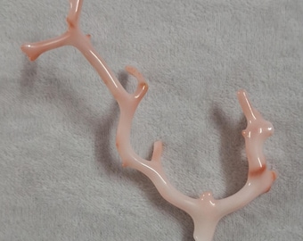 21,95 ct naturlig roséguld rosa korallgren ädelsten