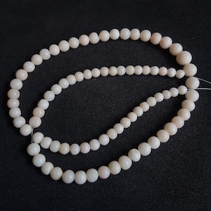 SALE!! 100% Natural Japanese coral Beads &#39;White&#39; Coral Beads Gemstone,7X4mm Round Shape Beads handmade Coral Beads Strand 16 inch.#-18