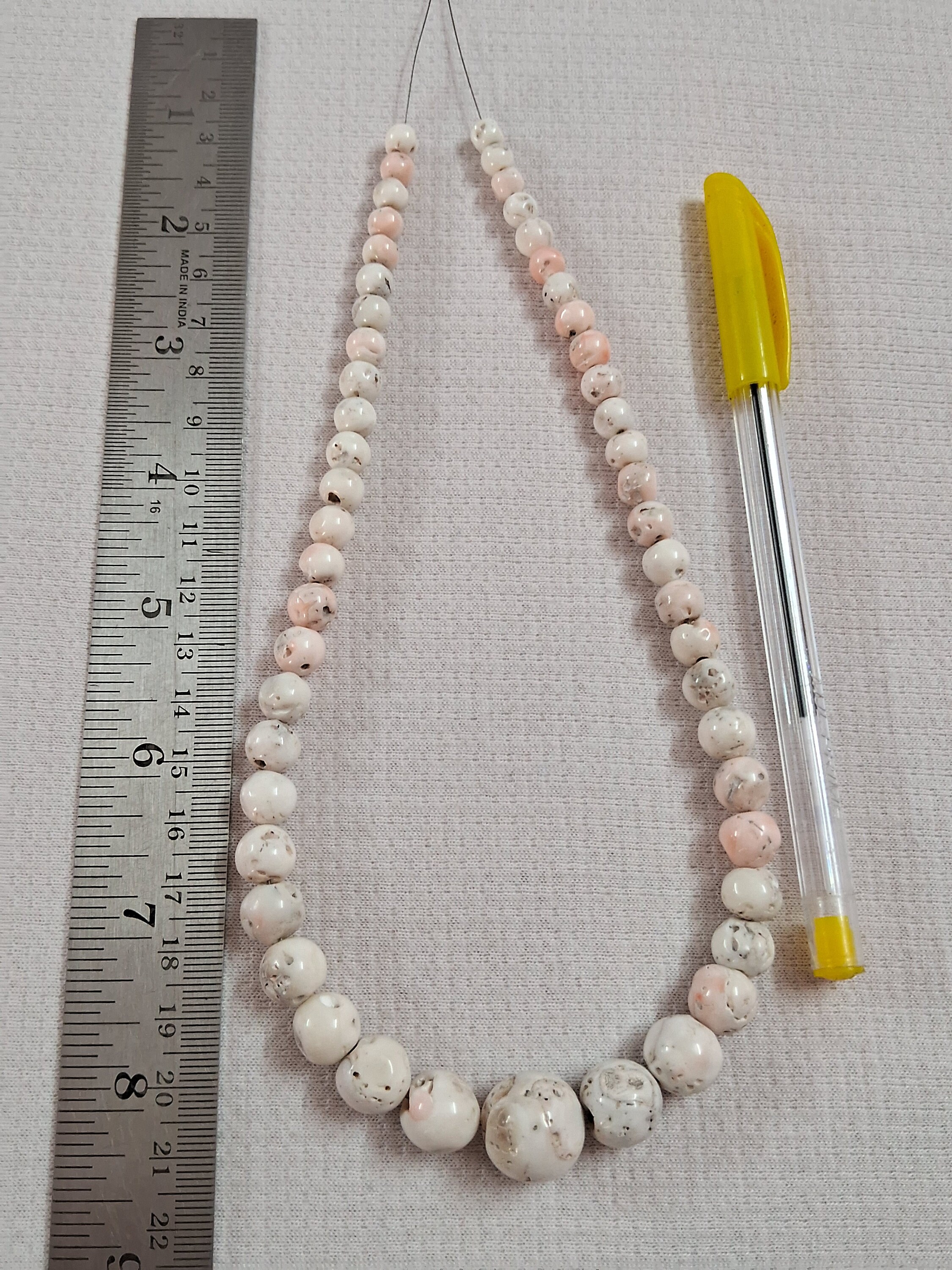 Perline Di Corallo Bianco, Rotonde Da 10 Mm, Filo Da 15,5 - Foto 9