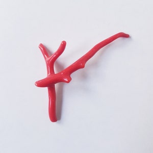 SALE !!!AAAAA+ Beautiful Italian &#39;&#39;Red&#39;&#39; Coral Stick,1&#39;piece,Loose Branch,Polished Stick,coral tree,100% natural coral gemstone.