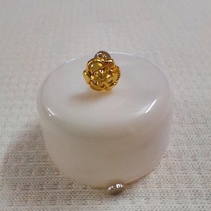 22k Pure Gold Handcrafted 22k Solid Yellow Gold Nose Stud - Minimalist Nose Piercing, Indian Handmade Yellow Gold Jewelry.