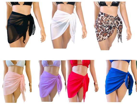 Amazon.com: Women's Sarong Cover Up Bikini Wrap Skirt for Swimwear Golden  Glitter Sparkle Summer Casual Beach Wrap M : Clothing, Shoes & Jewelry