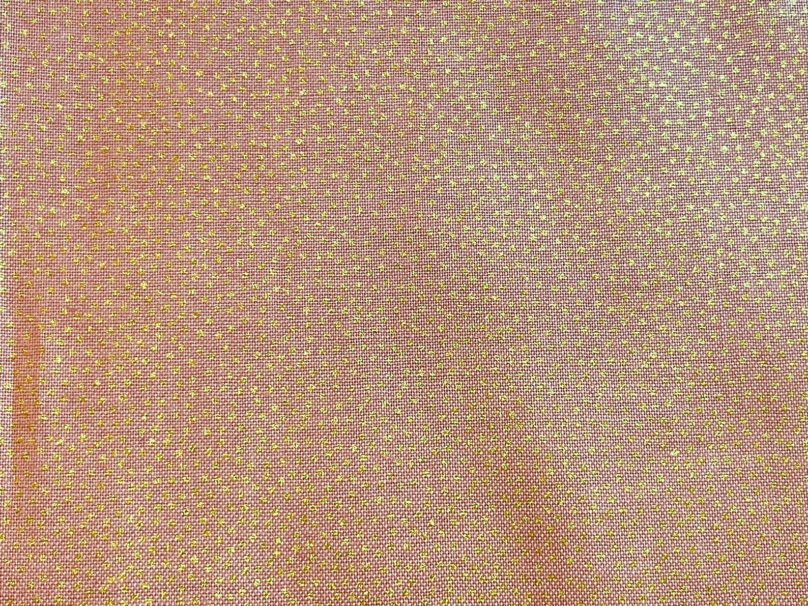 Gold Metallic Dots Quilting Cotton Sewing Fabric by Makower Etsy España
