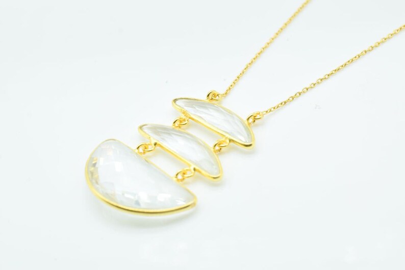 clear quartz necklace gold,crystal necklace,healing necklace,yoga necklace,gemstone necklace,Christmas gift,birthstone gift for mom
