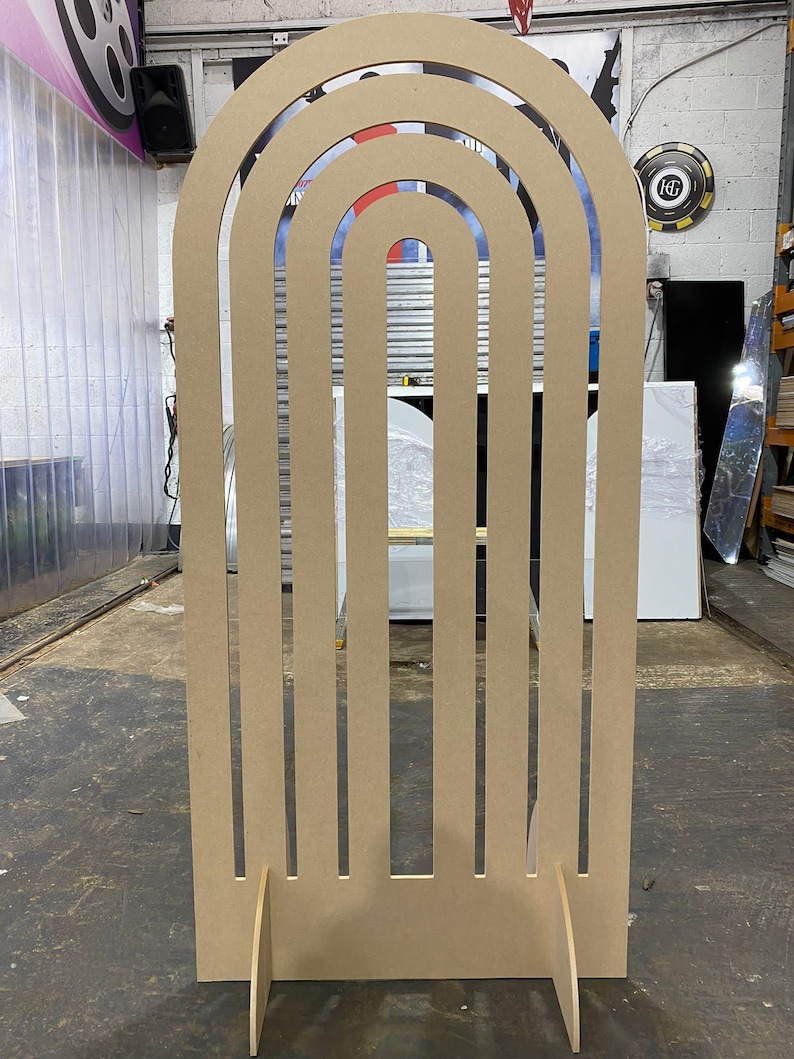 Rainbow Arch Plywood Stand Made to Order 170x80cm Etsy UK