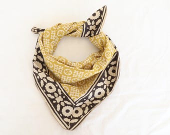 Bandana doux 100 coton, bandana pour femme, écharpe de cou