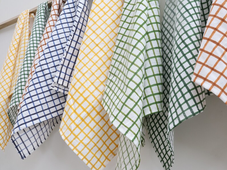 HRHandicraft Gingham Cotton Napkins
