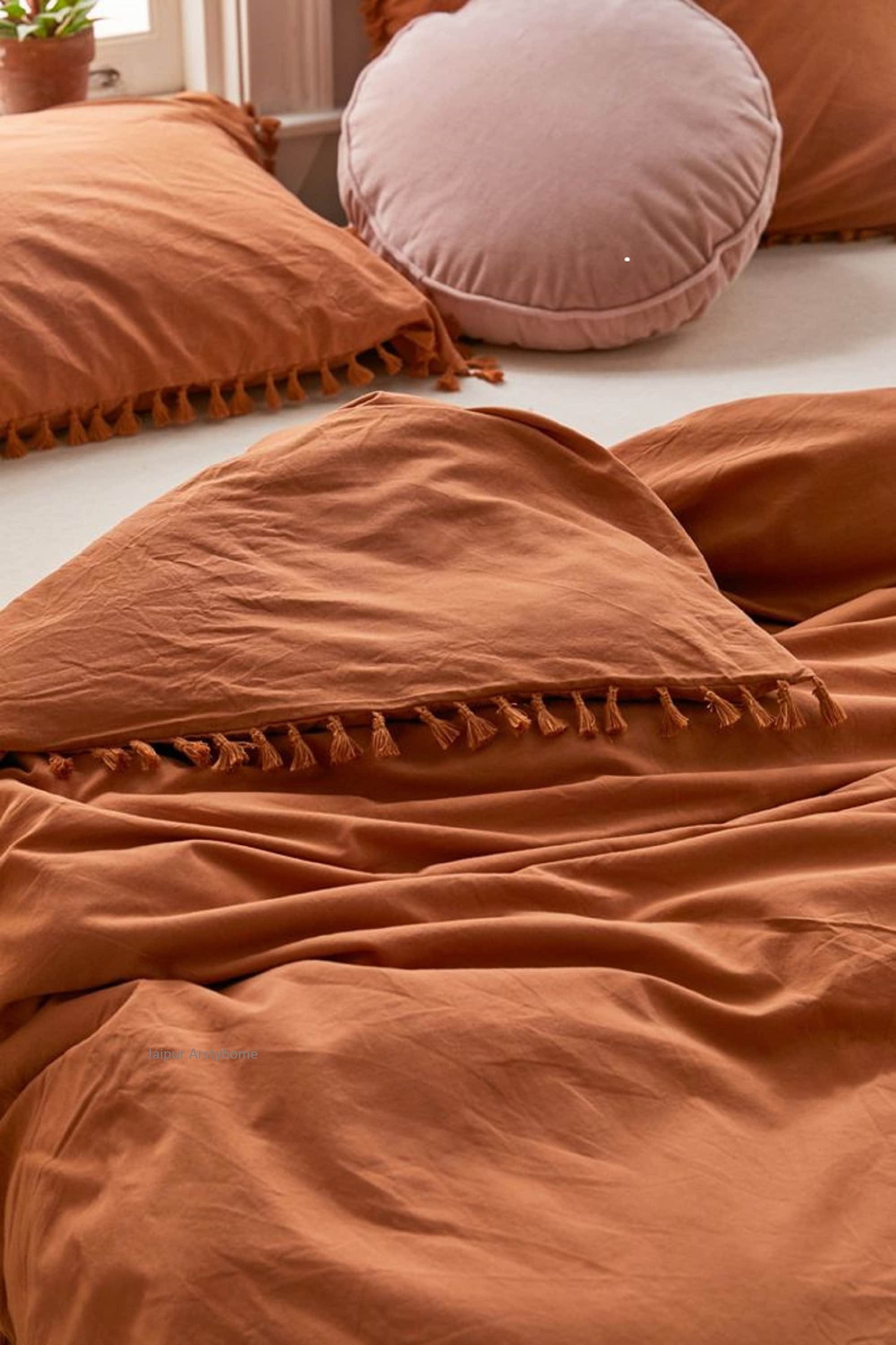 Bronze Color Stonewashed Cotton duvet Tufted Duvet Cover King Etsy